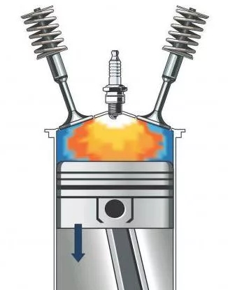 в цилиндр не происходит подача искры