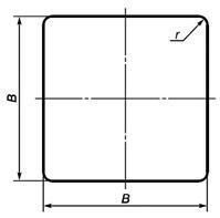 Рисунок Д.5 - Размеры квадратных знаков