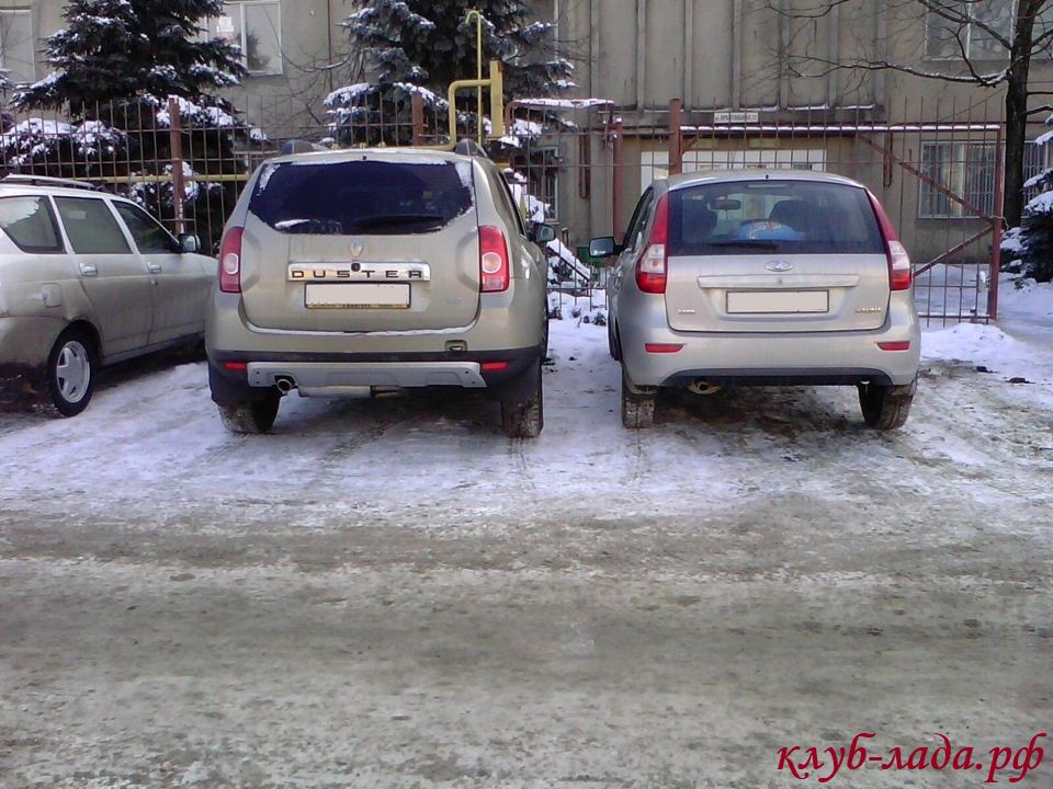 Калина 2 и Renault Duster